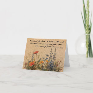 Christian Greeting Card: Psalm 66:20 Card