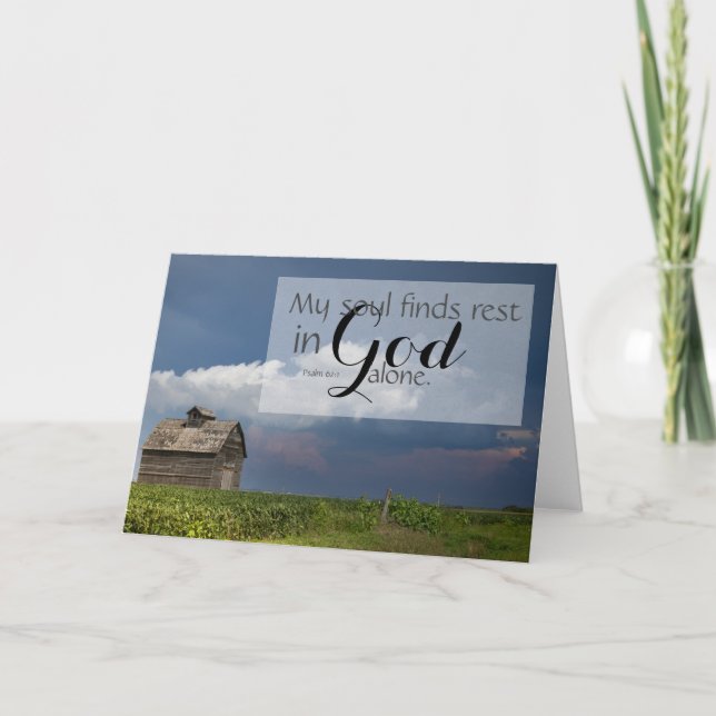 Christian Greeting Cards - Psalm 62 (Front)