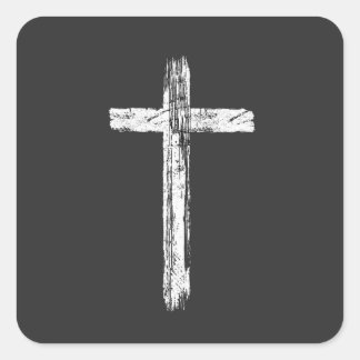 Christian Grunge Cross Sticker