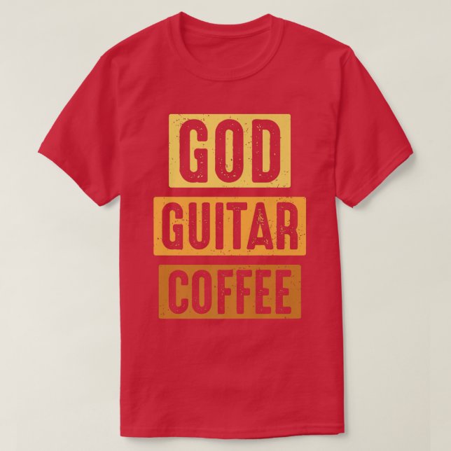 Christian Guitarist Church Worship Guitar Player 1 T-Shirt (Design Front)