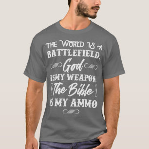Christian Gun Patriotic Pro Life Jesus Gunner Gift T-Shirt