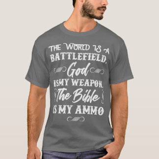 Christian Gun Patriotic Pro Life Jesus Gunner Gift T-Shirt