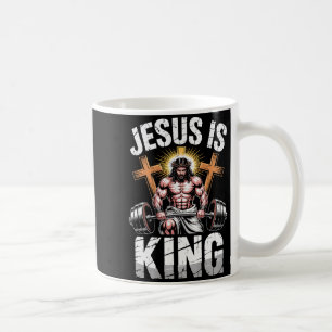Christian Gym Jesus Is King Workout Religious Weig Coffee Mug
