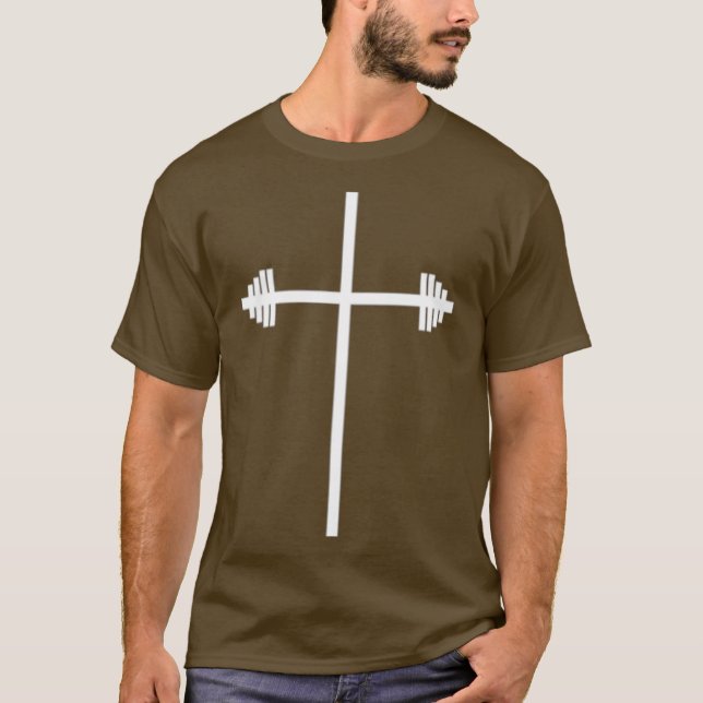 Christian Gym Strength Training Powerlifting T-Shirt (Front)