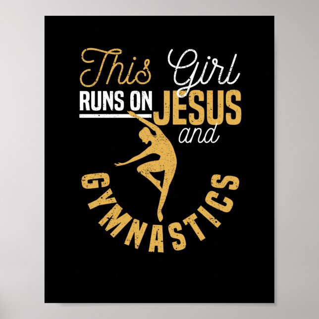 Christian gymnast This girl runs up Poster (Front)