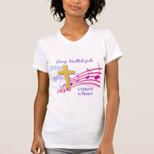 Christian HALLELUJAH CHRIST IS RISEN Easter T-Shirt