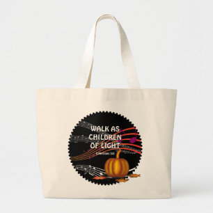 Christian Halloween CHILDREN OF LIGHT Large Tote Bag