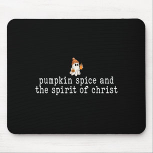 Christian Halloween Cute Ghost Pumpkin Sce Faith Mouse Mat