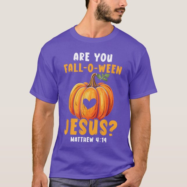 Christian Halloween Jesus Christ Trick Or Treat Ch T-Shirt (Front)