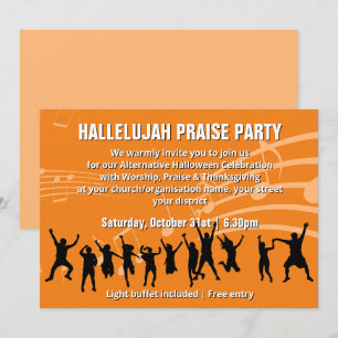 Christian Halloween PRAISE PARTY Invitation