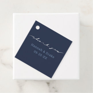 Christian Hand Lettered Thank You & Initials Cross Favour Tags