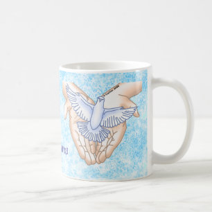 Christian Hands Dove Coffee Mug