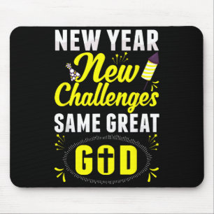 Christian Happy New Year New Challenges Same Great Mouse Mat