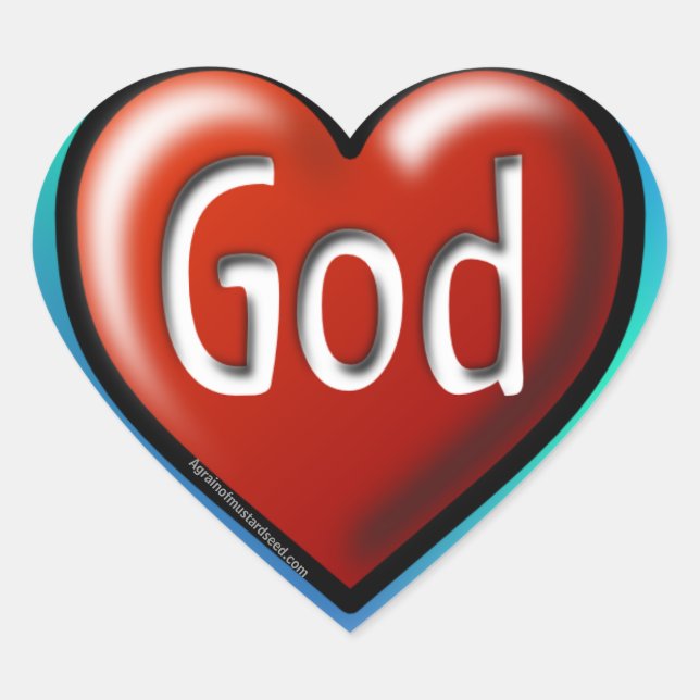 Christian Heart Sticker (Front)