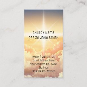 Christian Heavenly Cloud Church Business Cards