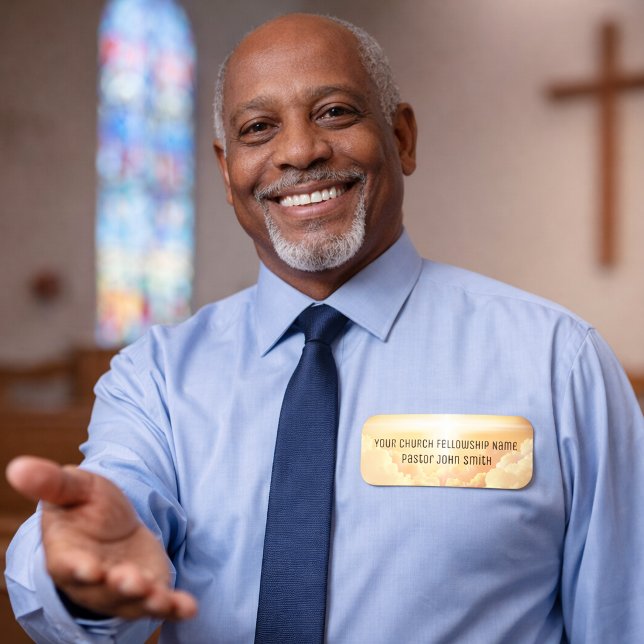 Christian Heavenly Cloud Church  Name Tag (Creator Uploaded)
