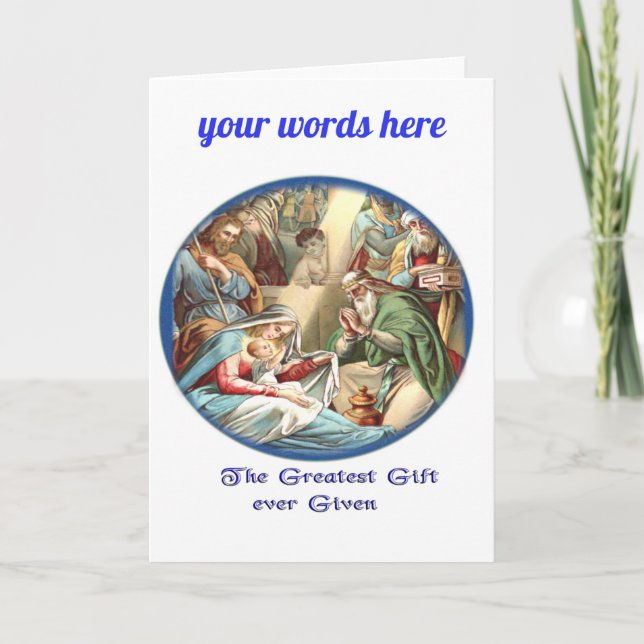 christian holiday card (Front)