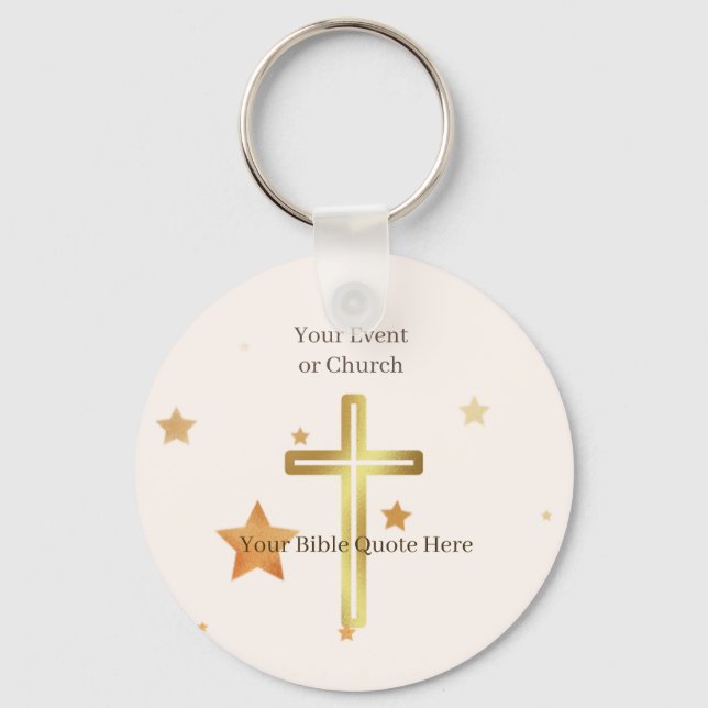 Christian Holiday Church Favour: Bulk Keychain (Front)