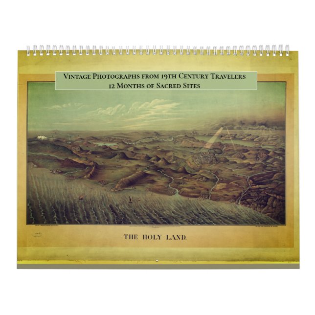 Christian Holy Land Bible Scenes Family Calendar (Cover)