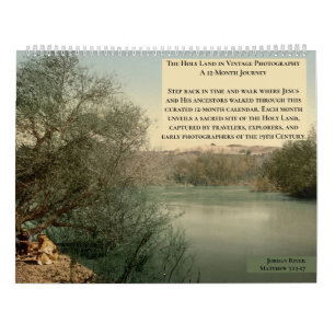 Christian Holy Land Bible Scenes Family Calendar