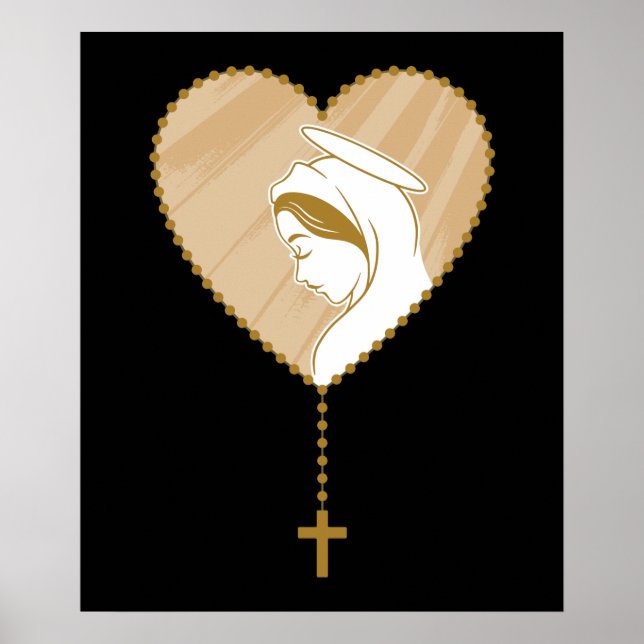 Christian Holy Rosary Poster (Front)