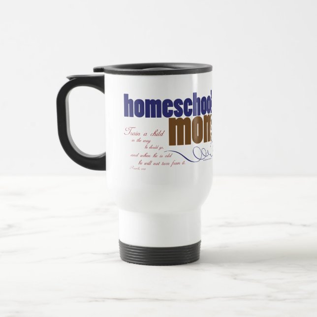 Christian homeschool travel mug - Homeschool Mum (Left)