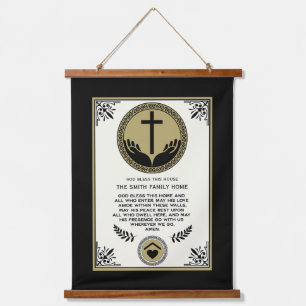 Christian House Blessing Hanging Tapestry