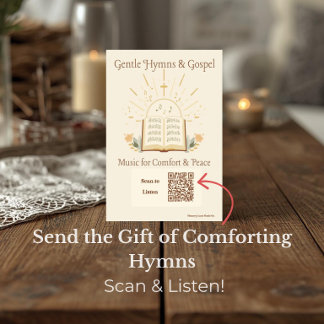 Christian Hymns QR Code Music Therapy Postcard