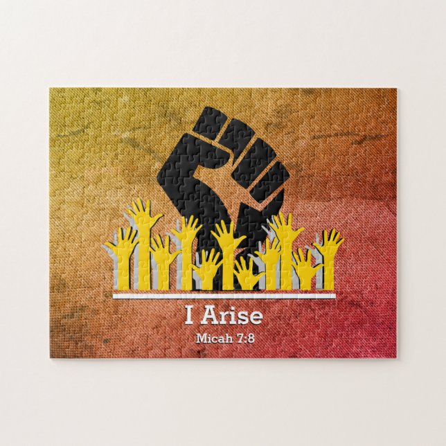 Christian I ARISE Micah 7:8 Motivational Jigsaw Puzzle (Horizontal)