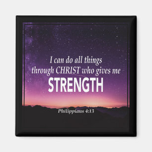 Christian I CAN DO ALL THINGS Philippians 4:13 Magnet