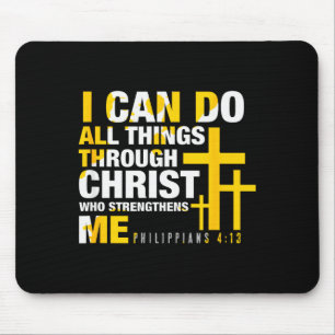 Christian - I Can Do All Things Through Christ Mouse Mat
