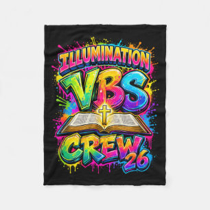 Christian Illumination Vbs Crew 2026 Youth Camp Fleece Blanket