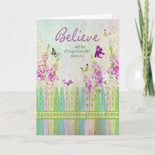 Christian Inspirational - All things are Possible Card