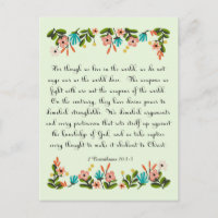Christian inspirational Art - 2 Corinthians 10:3-5