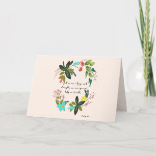 Christian inspirational Art - Psalm 46:1 Holiday Card