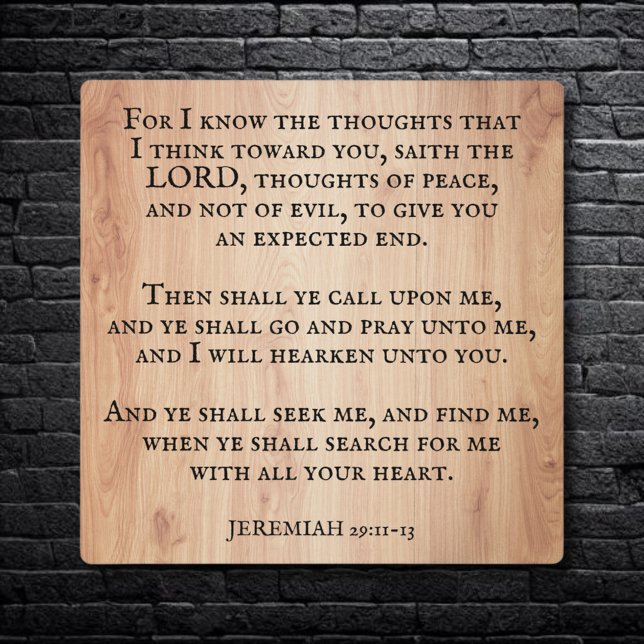  Christian Inspirational Jeremiah 29:11 Scripture  Plaque (Creator Uploaded)