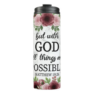 Christian inspirational quote tumbler