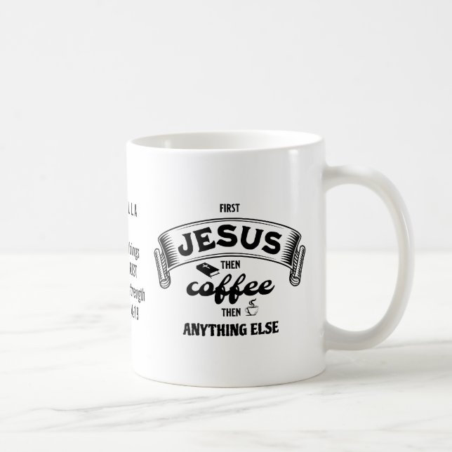 Christian JESUS AND COFFEE Mug (Right)