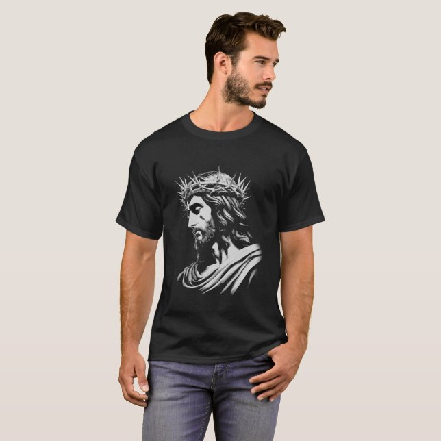 Christian Jesus Crown of Thorns T-Shirt (Front Full)