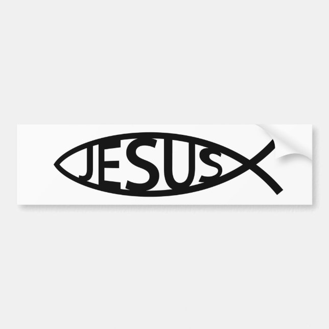 CHRISTIAN JESUS FISH STICKER (Front)