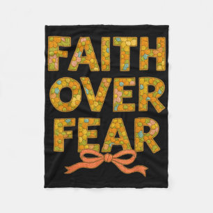 Christian Jesus God Lover Floral Embroidery Faith Fleece Blanket