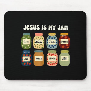 Christian Jesus Is My Jam And Im Here To Spread It Mouse Mat