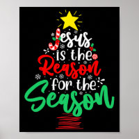 Christian Jesus Is The Reason Christmas Xmas Tree