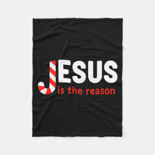 Christian Jesus Is The Reason For The Season Chris Fleece Blanket