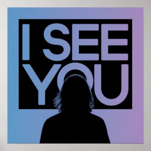 Christian Jesus is Watching you, Jesus I See You Poster