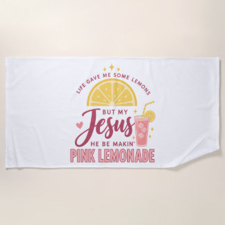 Christian Jesus Lemonade Beach Towel for Women