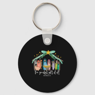 Christian Jesus Merry Christmas Xmas Holiday Pajam Key Ring