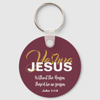 Christian JESUS REASON SEASON Christmas Key Ring