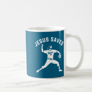 Christian Jesus Saves Baseball Tcher - Heaven 01 S Coffee Mug