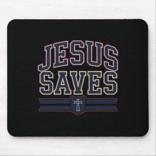Christian Jesus Saves Bro Hockey Youth Boy You Lov Mouse Mat